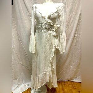Resort maxi wrap around dress. Size S